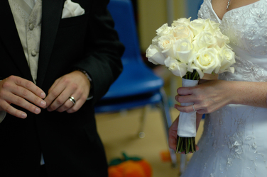 White Rose Wedding Bouquet Flower Power, Florist Davenport FL